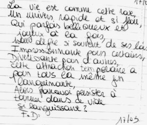 Texte sur la roue